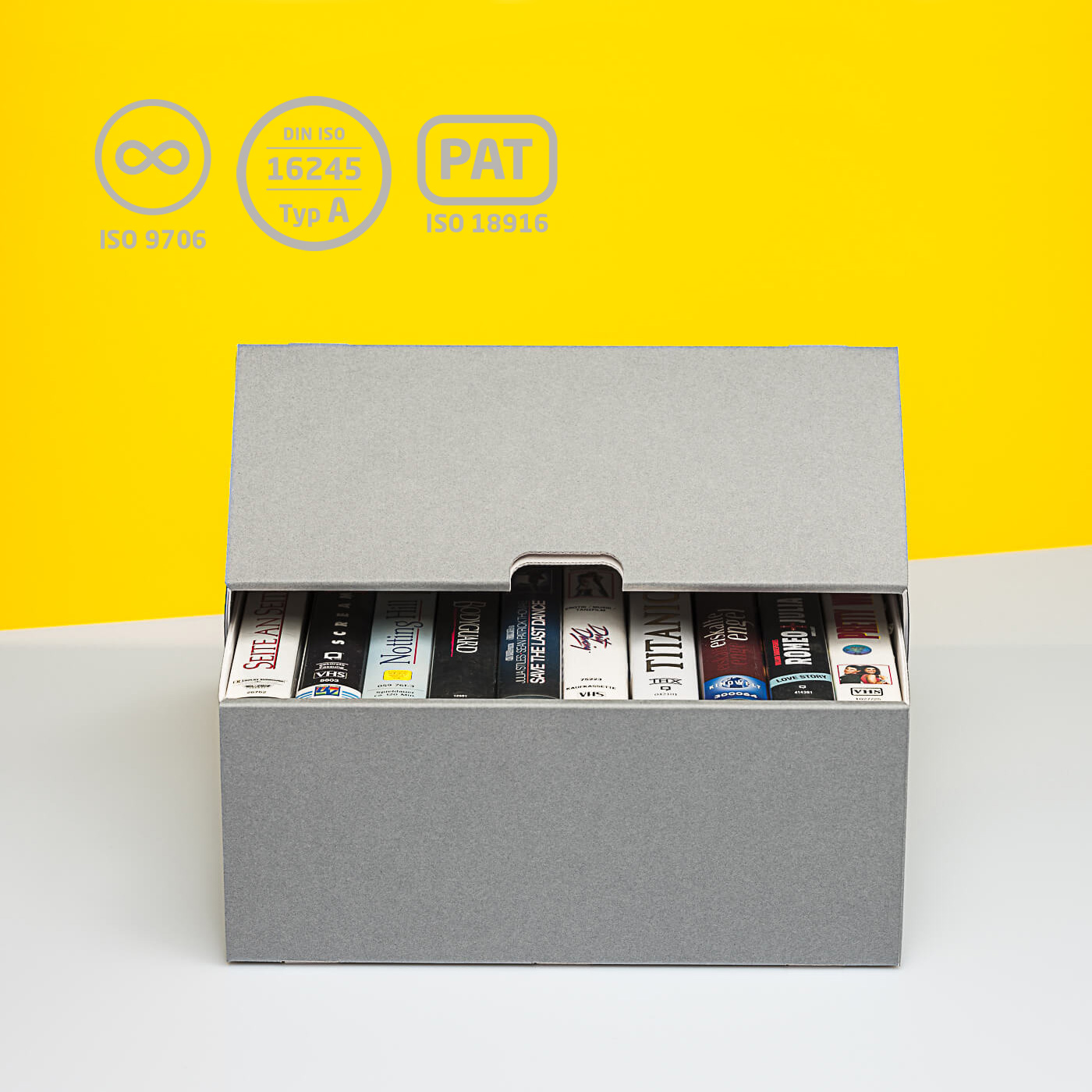 Archivbox für VHS Kassetten