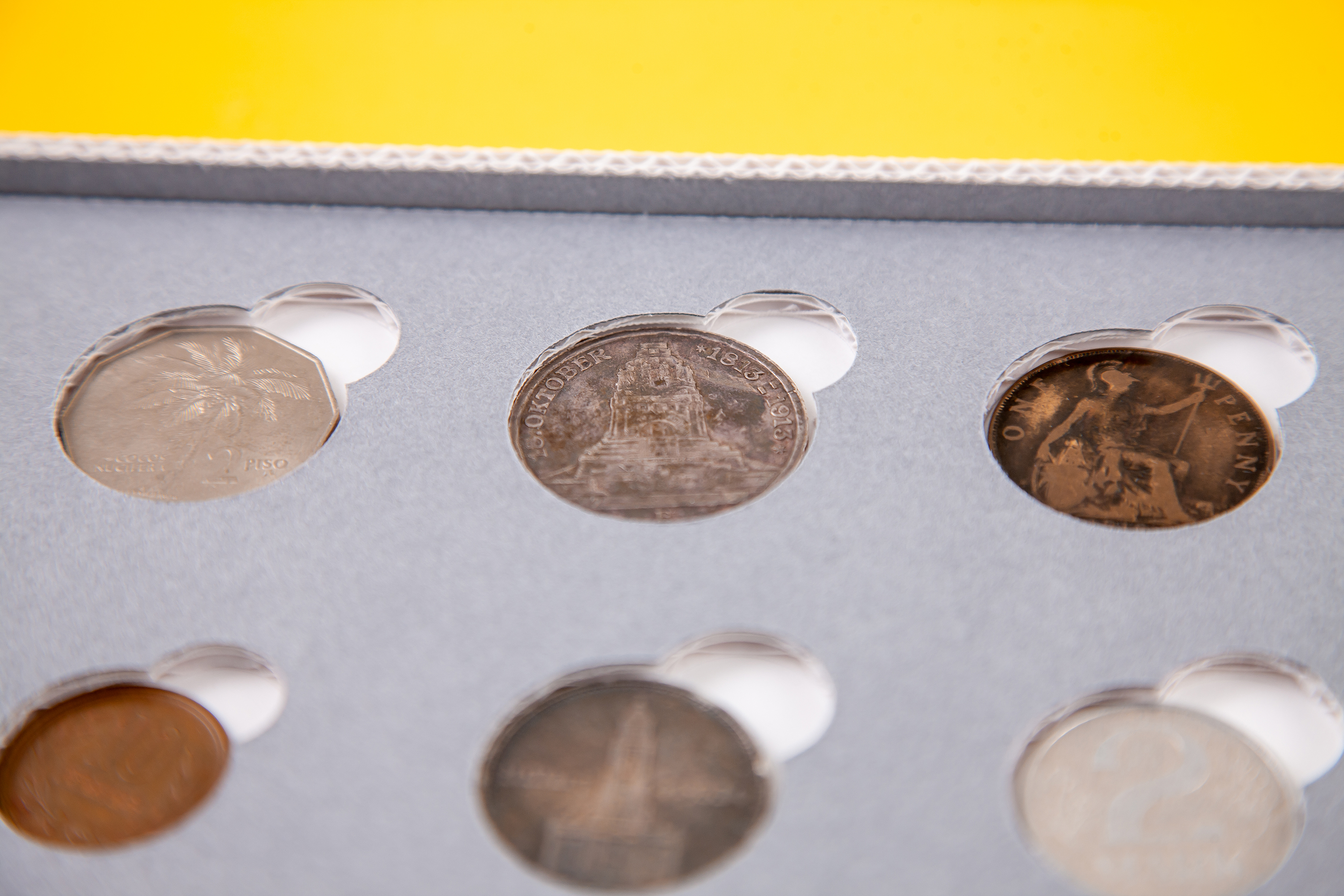 Münzverpackung Detailansicht
